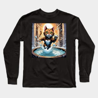 Bath Bomber Cat Long Sleeve T-Shirt